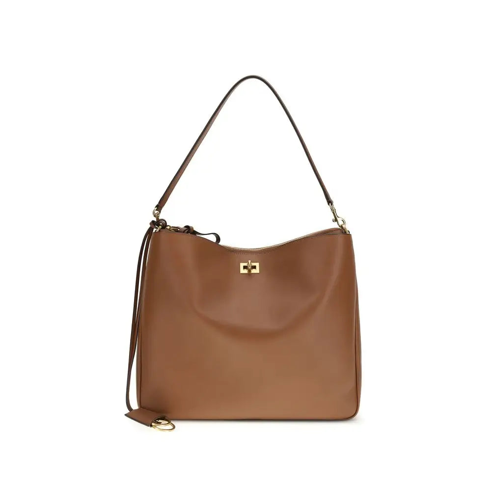Balenciaga Beige Calf Leather Bos Taurus Schultertasche