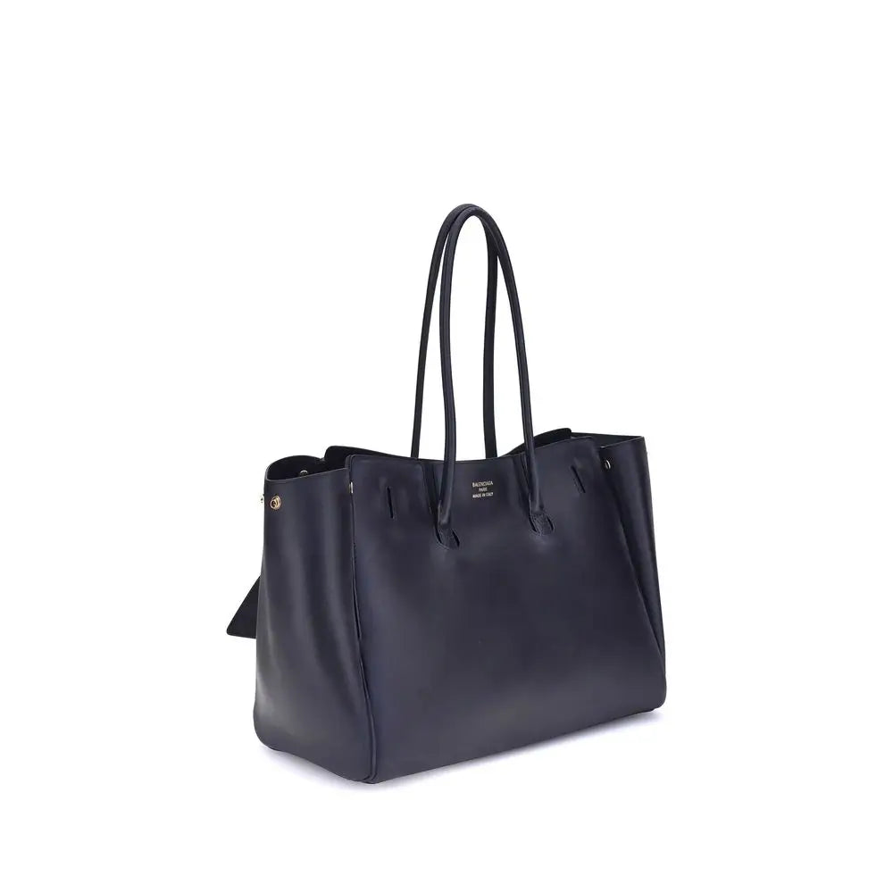 Balenciaga Schultertasche aus Kalbshaut Bos Taurus in Blau