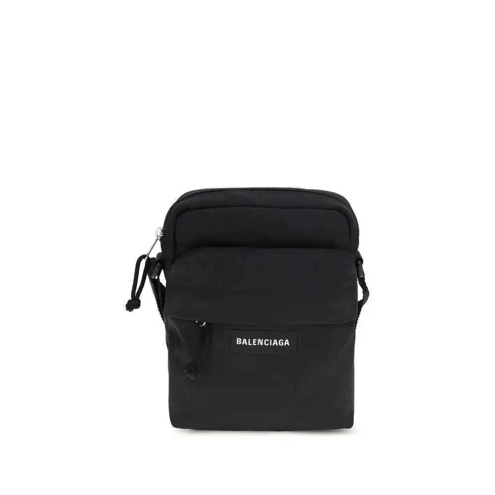 Balenciaga Schwarze Schultertasche aus Polyamid