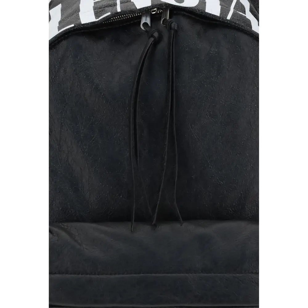 Balenciaga Schwarzer Ovis Aries Aries-Rucksack aus Lammleder