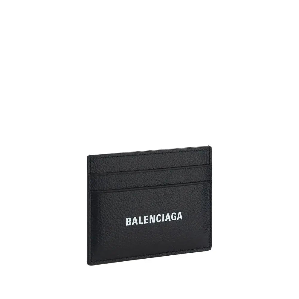 Balenciaga Schwarzes Kalbsleder Bos Taurus Portemonnaie