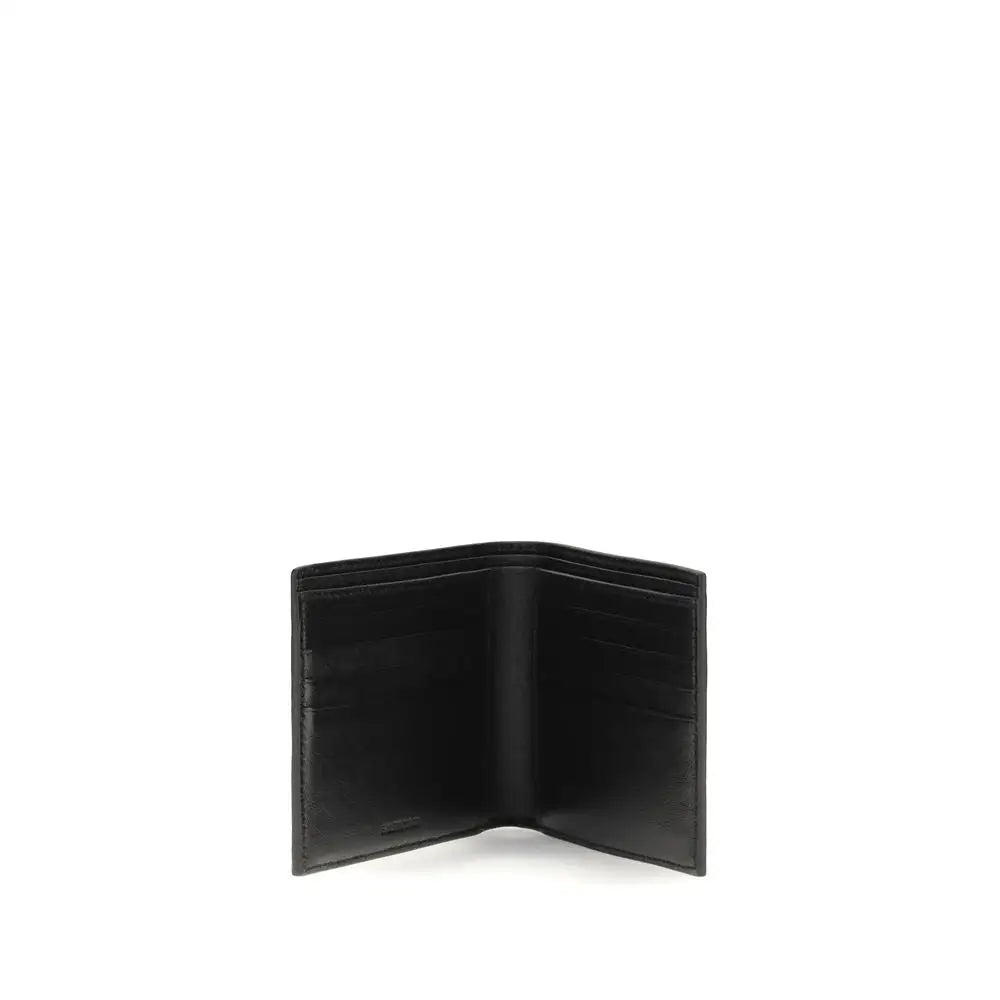 Balenciaga Schwarzes Kalbsleder Bos Taurus Portemonnaie