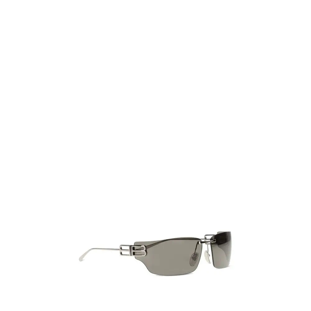Balenciaga Sonnenbrille aus silbernem Metall