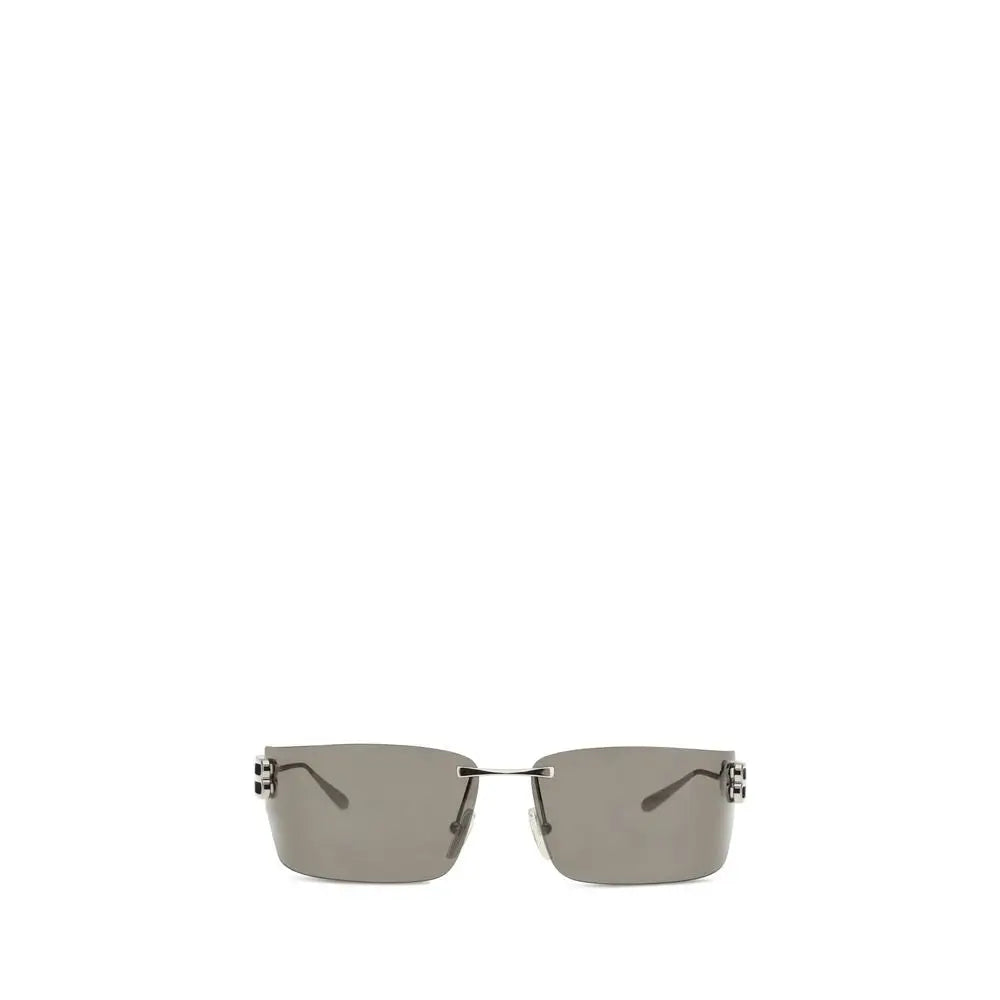 Balenciaga Sonnenbrille aus silbernem Metall