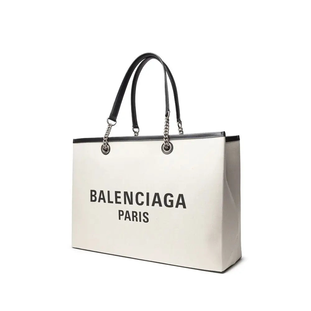 Balenciaga Tote Tasche aus grauer Baumwolle