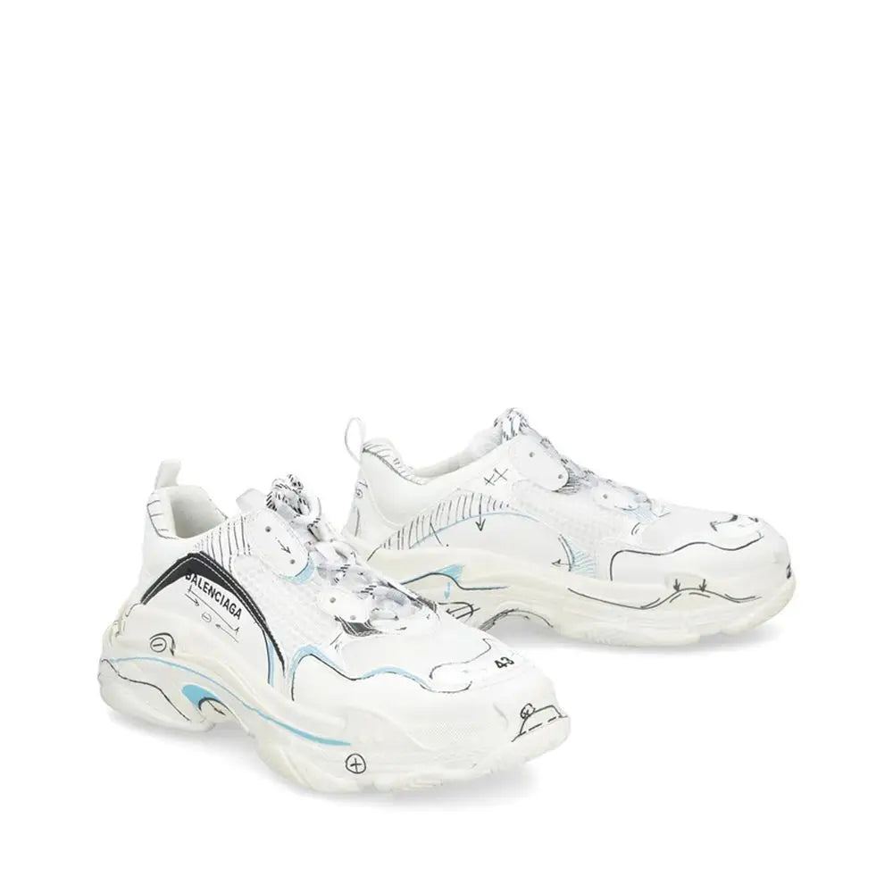 Balenciaga Weiße Kalbsleder Chunky Sneaker - EU44/US11