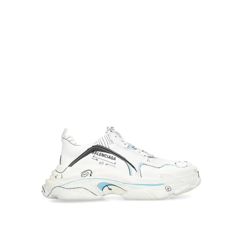 Balenciaga Weiße Kalbsleder Chunky Sneaker - EU44/US11