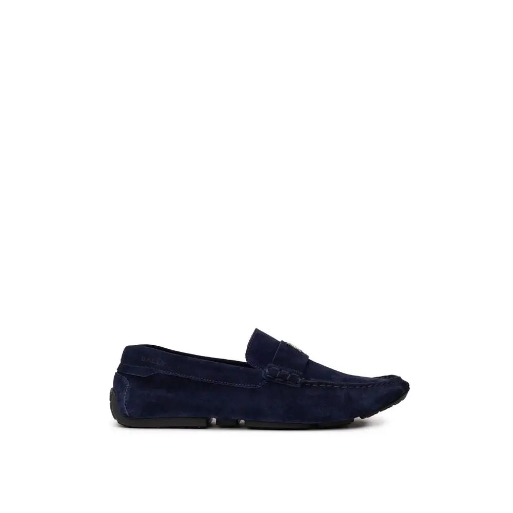 Bally Mokassin aus blauem Leder - 8.5