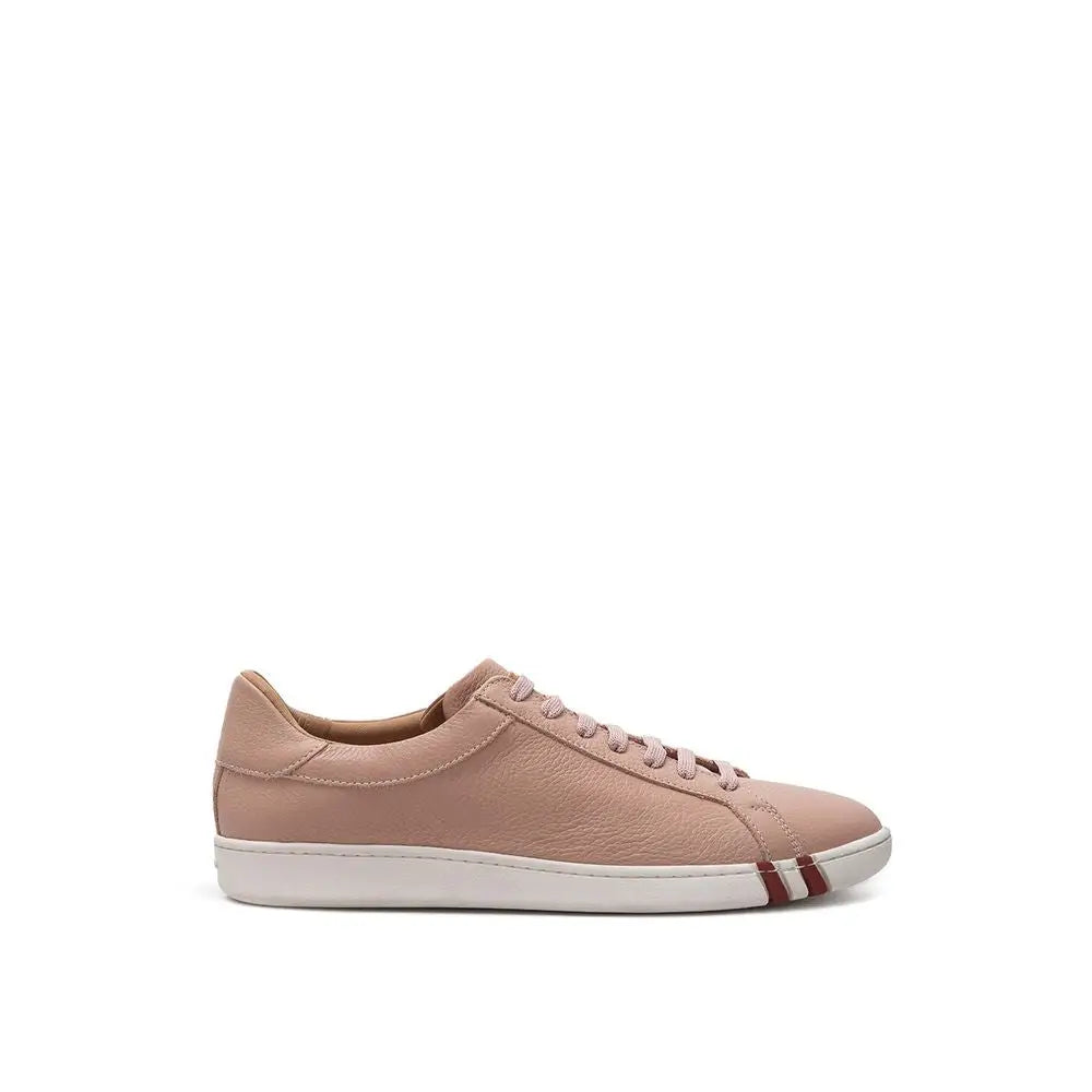 Bally Rosa Sneaker aus Leder mit niedrigem Schaft
