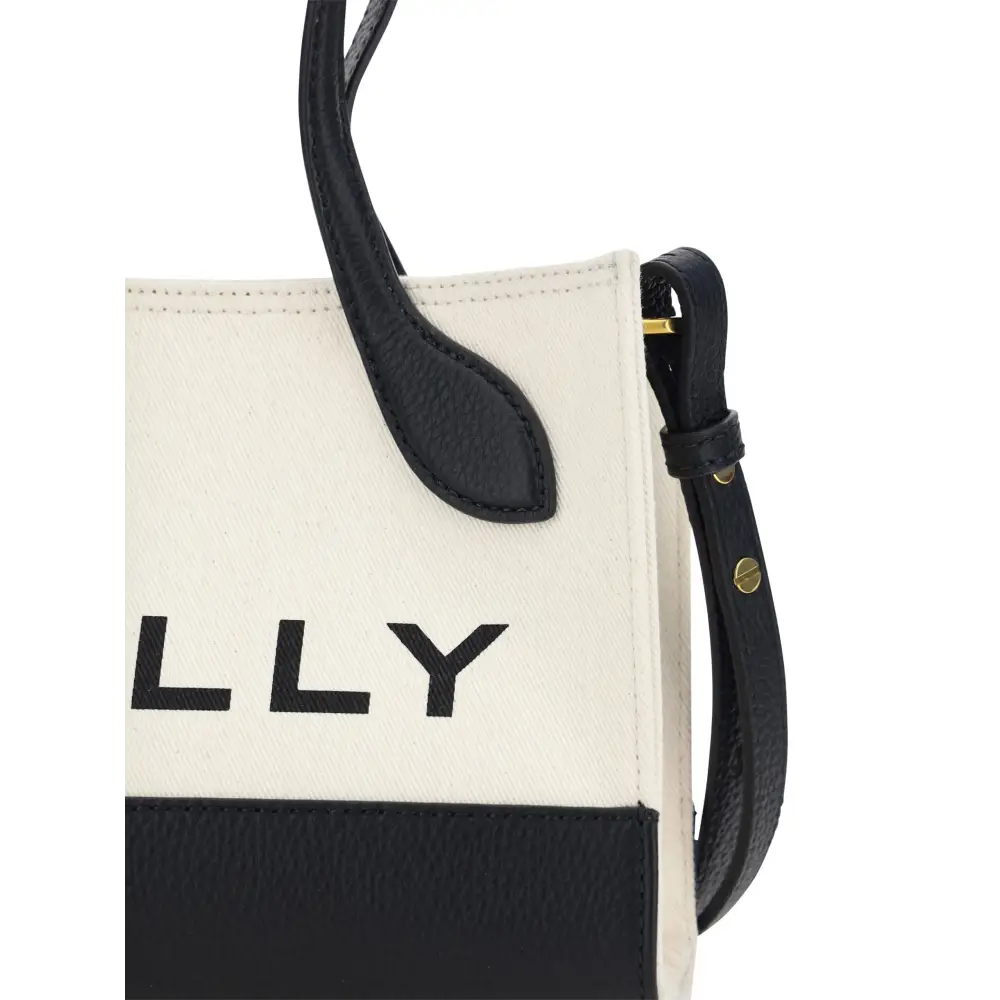 Bally Schicke kontrastierende Mini-Lederhandtasche