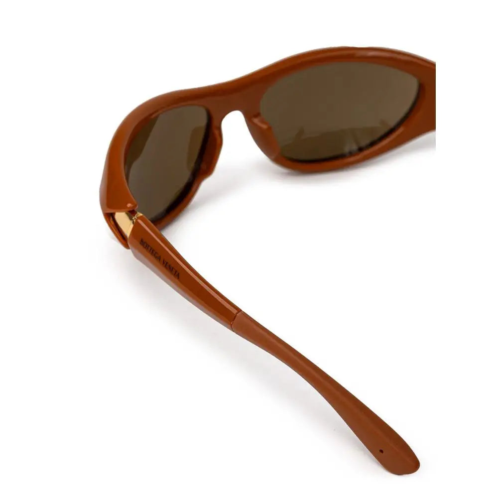 Bottega Veneta Braune Sonnenbrille aus Acetat