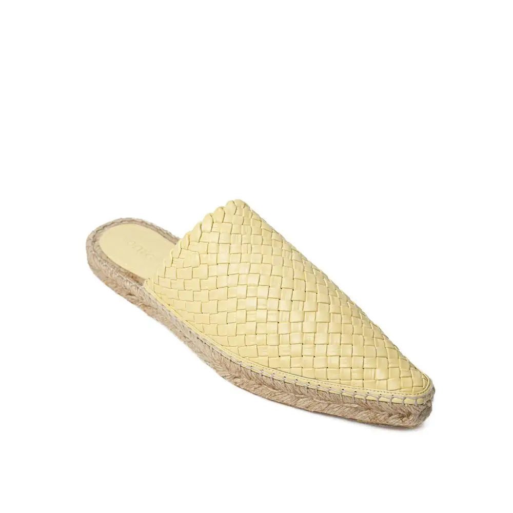 Bottega Veneta Espadrille aus gelbem Leder - EU39/US9