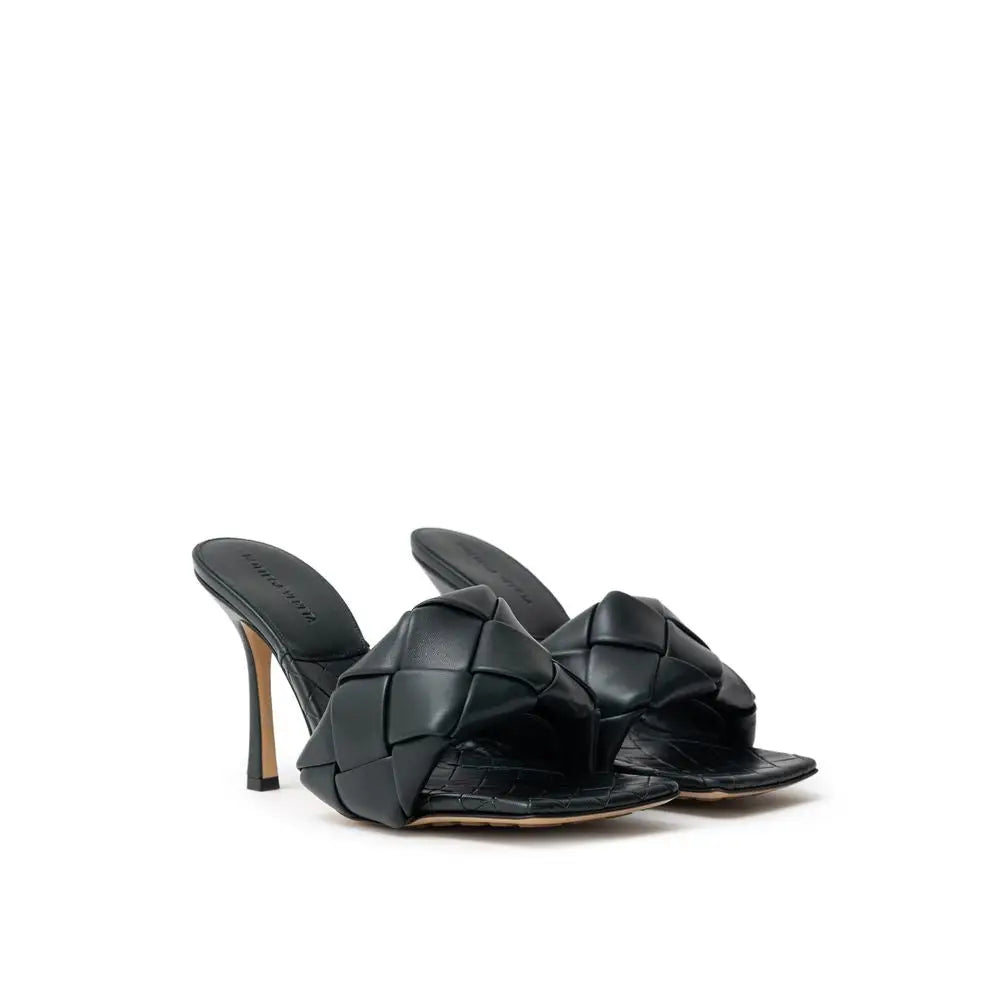 Bottega Veneta Grüne Leder-Stilettosandalen - EU37.5/US7.5