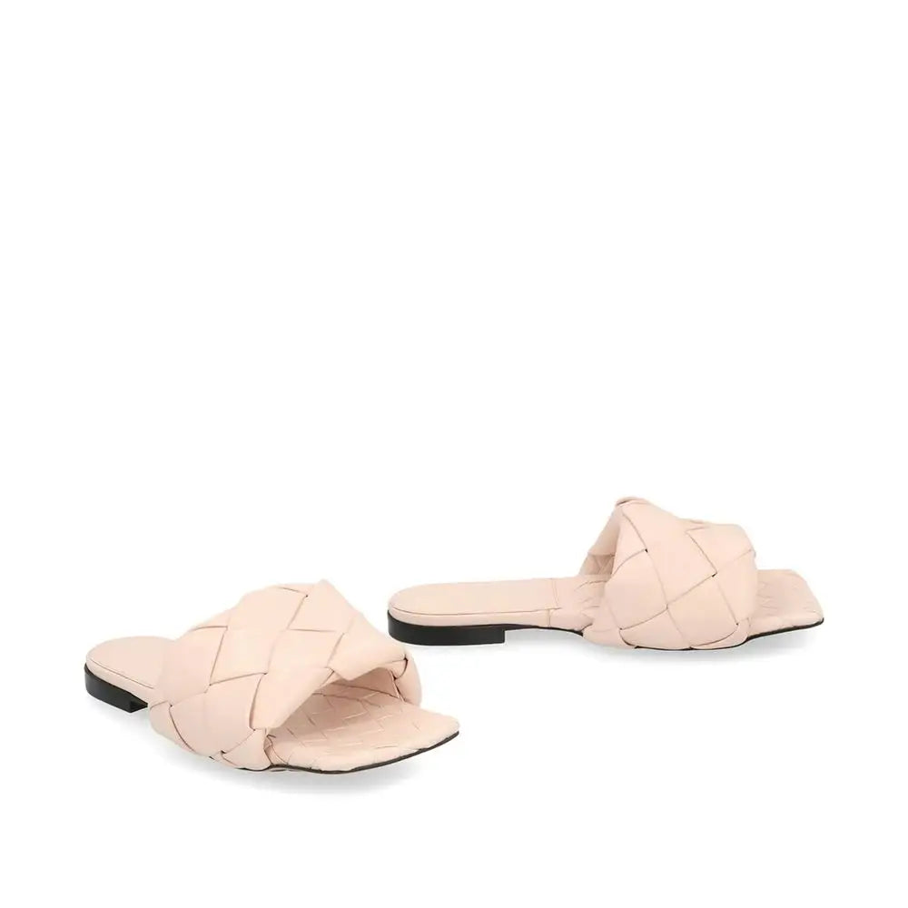 Bottega Veneta Mehrfarbige Ledersandalen