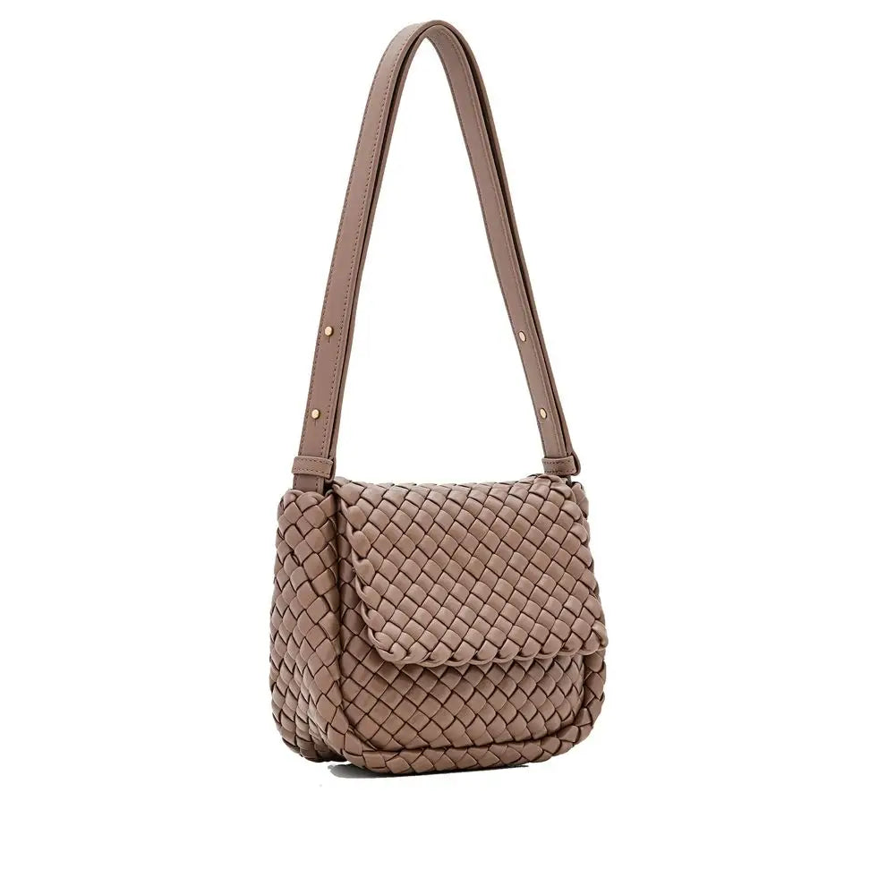 Bottega Veneta Schultertasche aus braunem Lammleder
