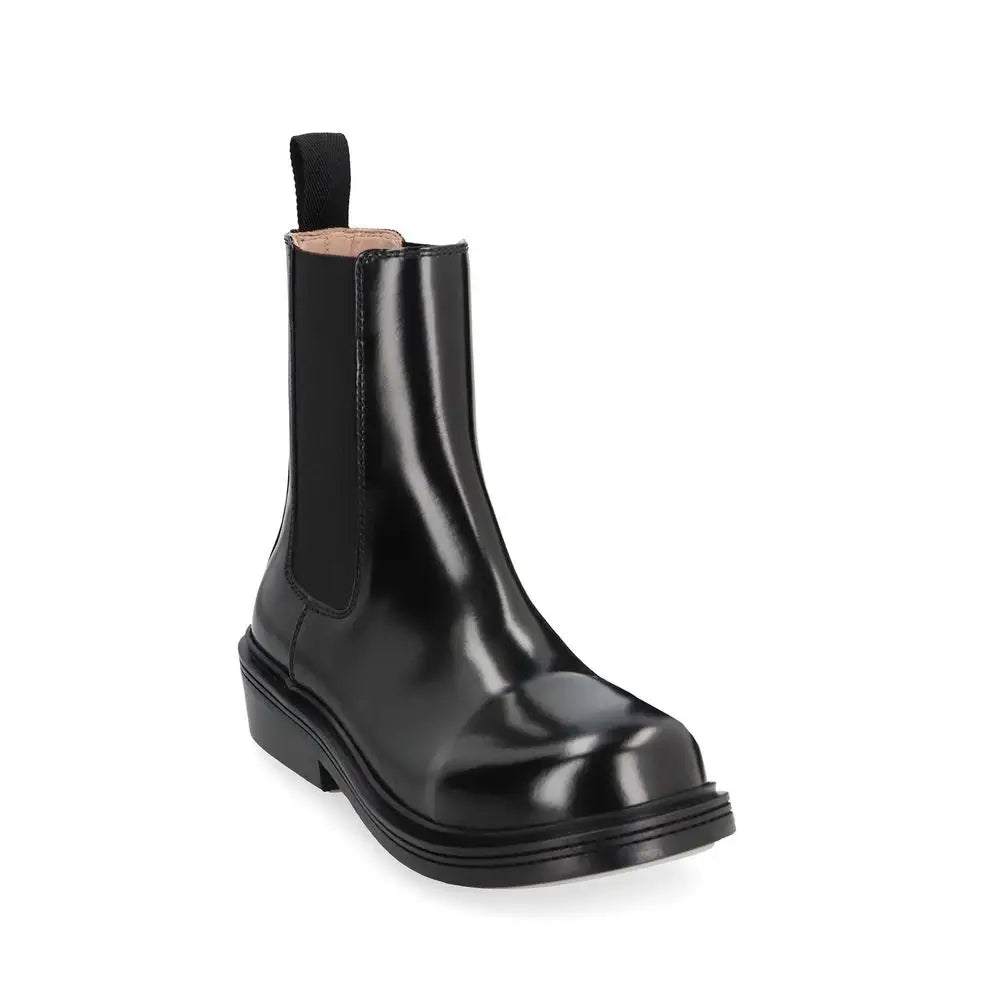 Bottega Veneta Schwarze Chelsea Boots aus Kalbsleder