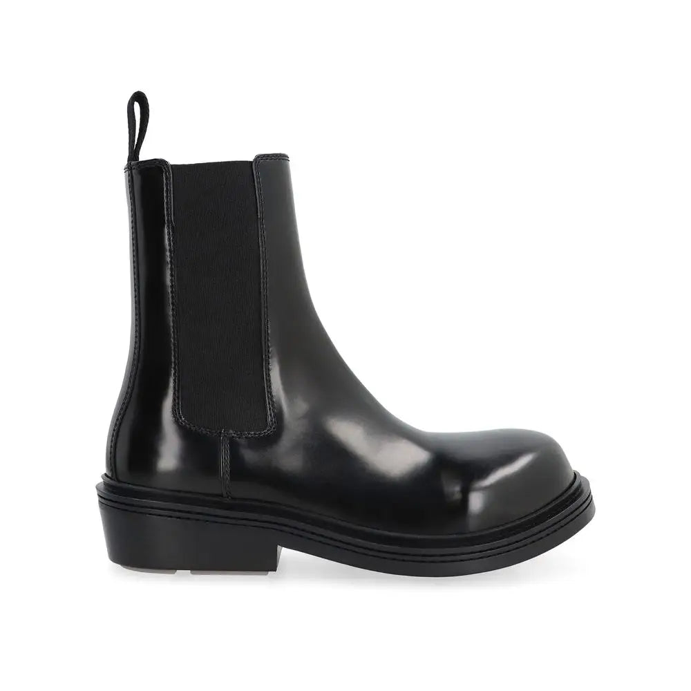Bottega Veneta Schwarze Chelsea Boots aus Kalbsleder