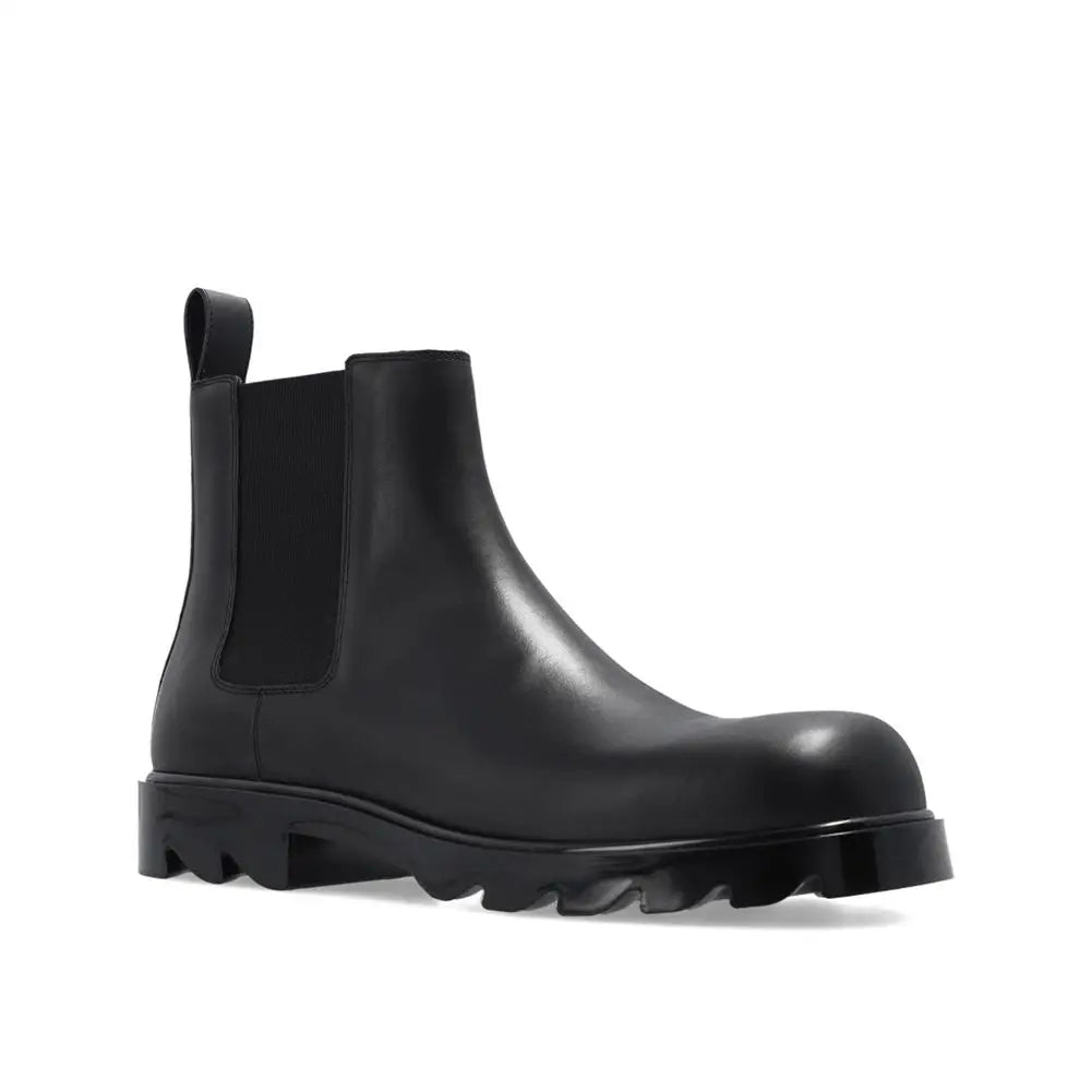 Bottega Veneta Schwarze Chelsea Boots aus Kalbsleder - EU42.5/US9.5