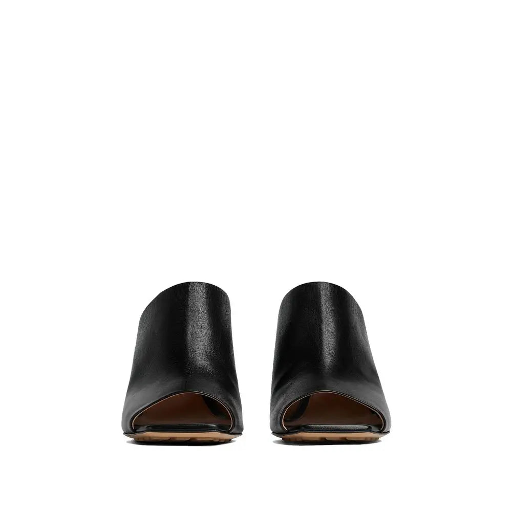Bottega Veneta Schwarze Lammleder-Mules