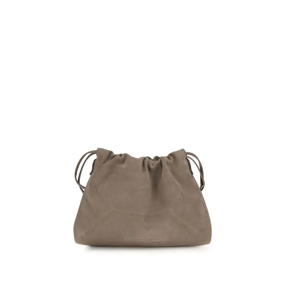 Brunello Cucinelli Beige Kalbsleder Bos Taurus Clutch Bag