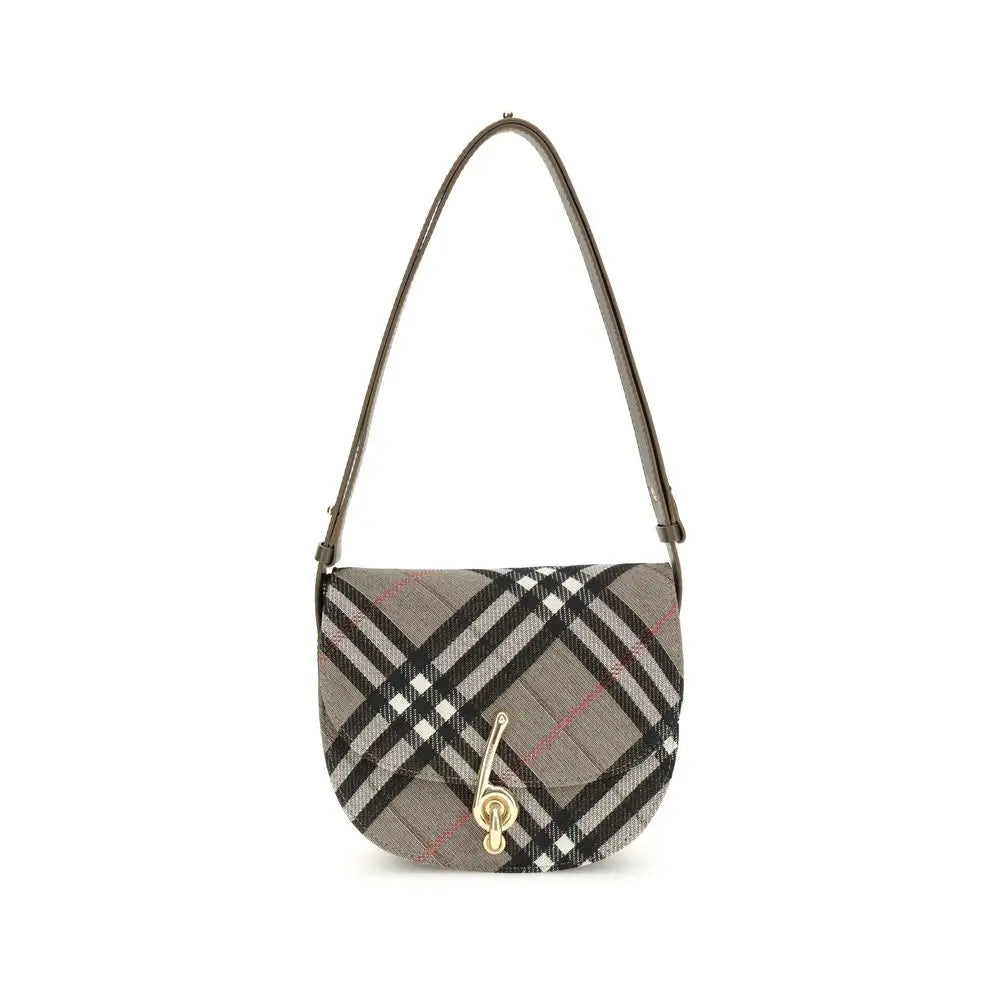 Burberry Grau-gewebte Schultertasche