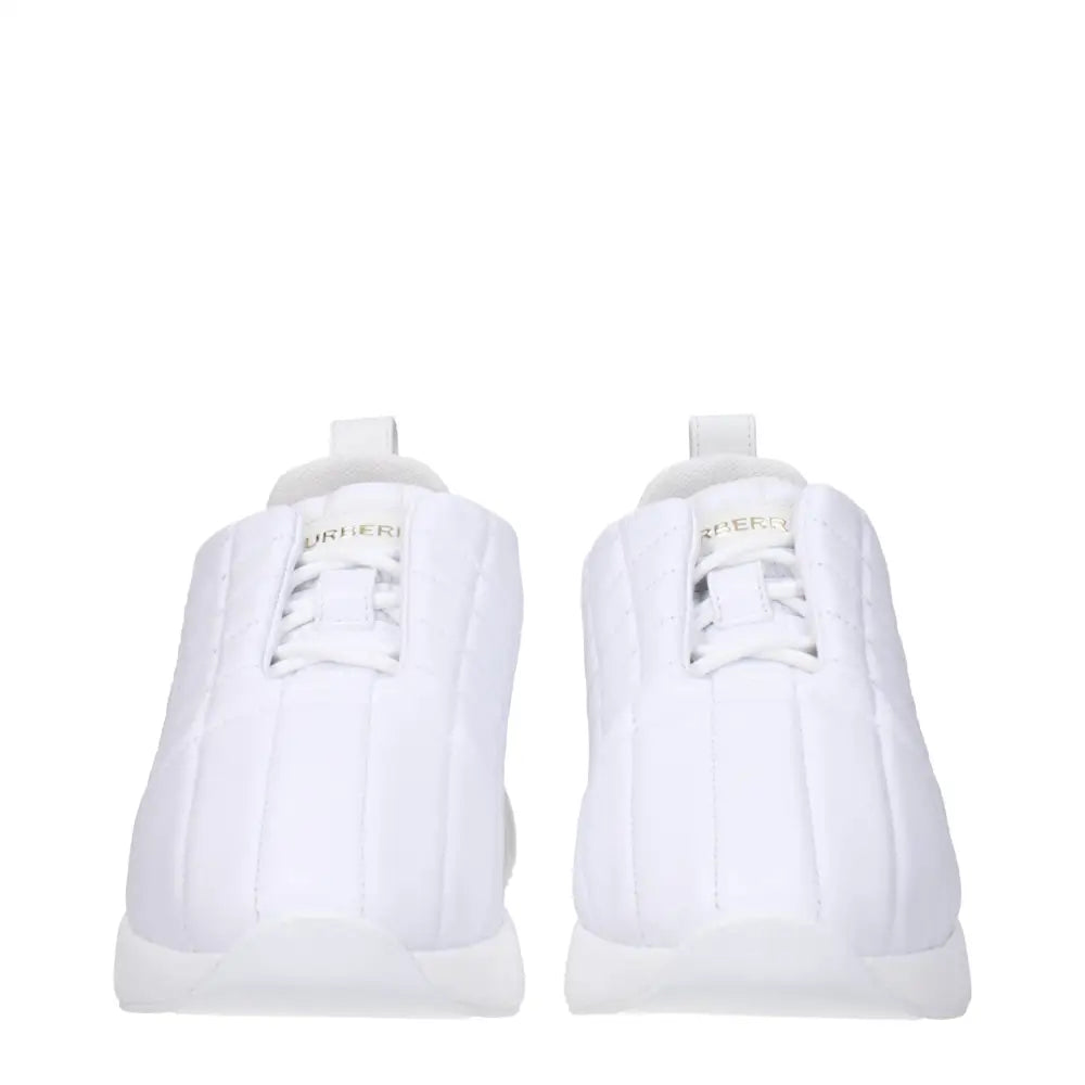 Burberry Weiße Leder-Sneakers - EU38/US8