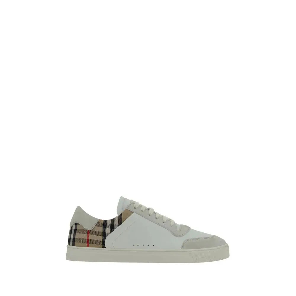 Burberry Weiße Low-Top-Sneaker aus Gummi