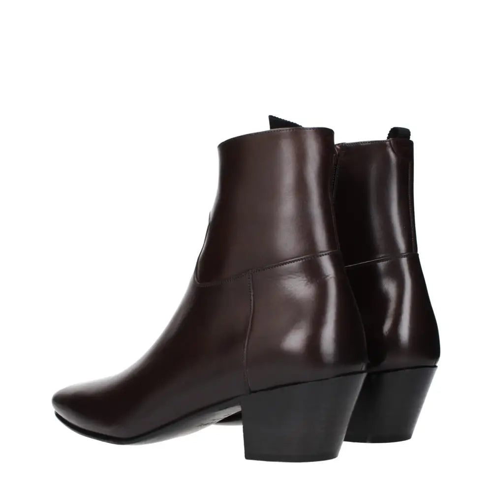 Celine Rote Lederstiefeletten - EU40/US7