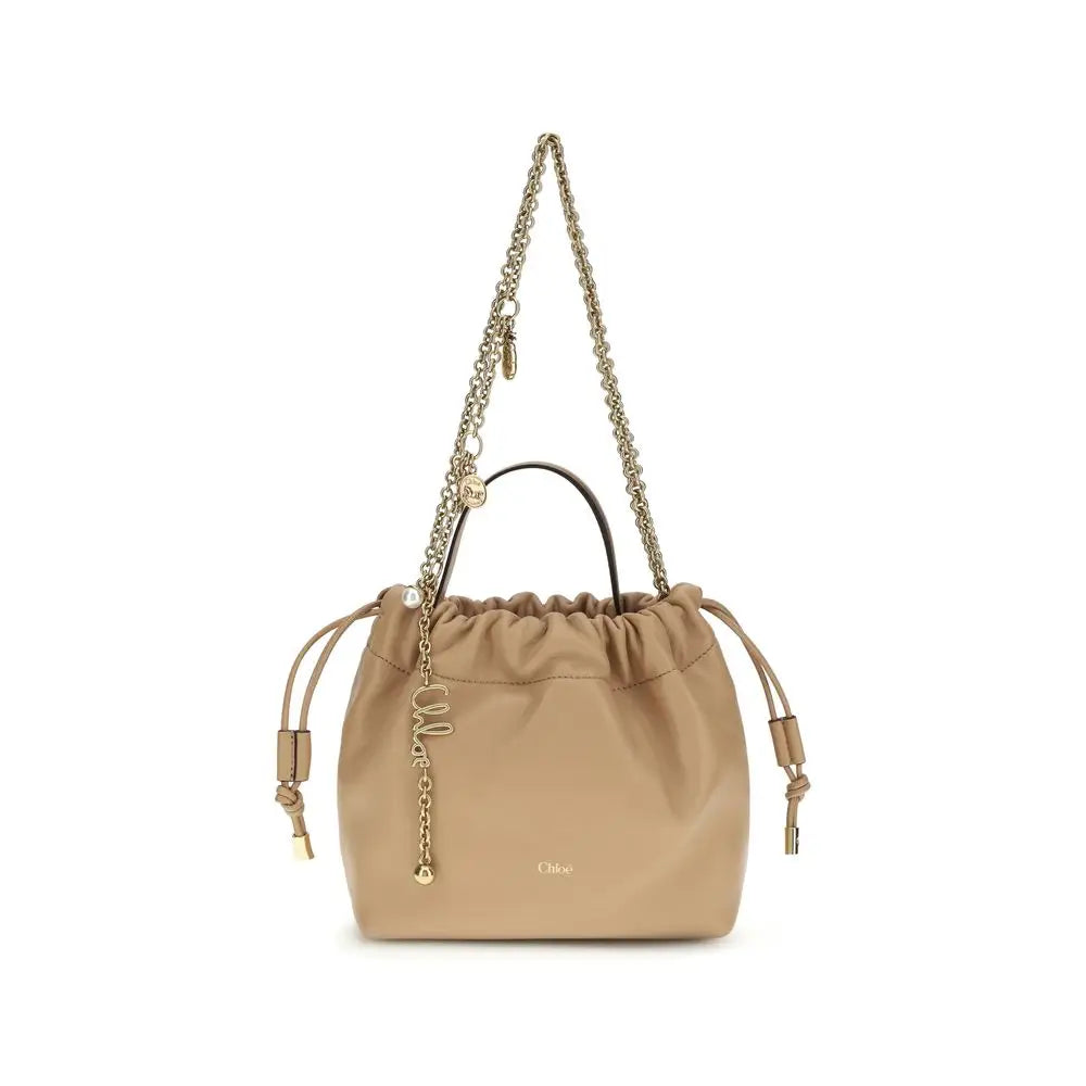 Chloé Beige Lamm Ovis Aries Aries Schultertasche