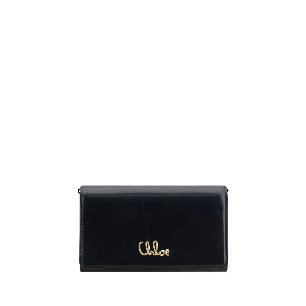 Chloé Braune Kalbsleder Bos Taurus Clutch-Tasche