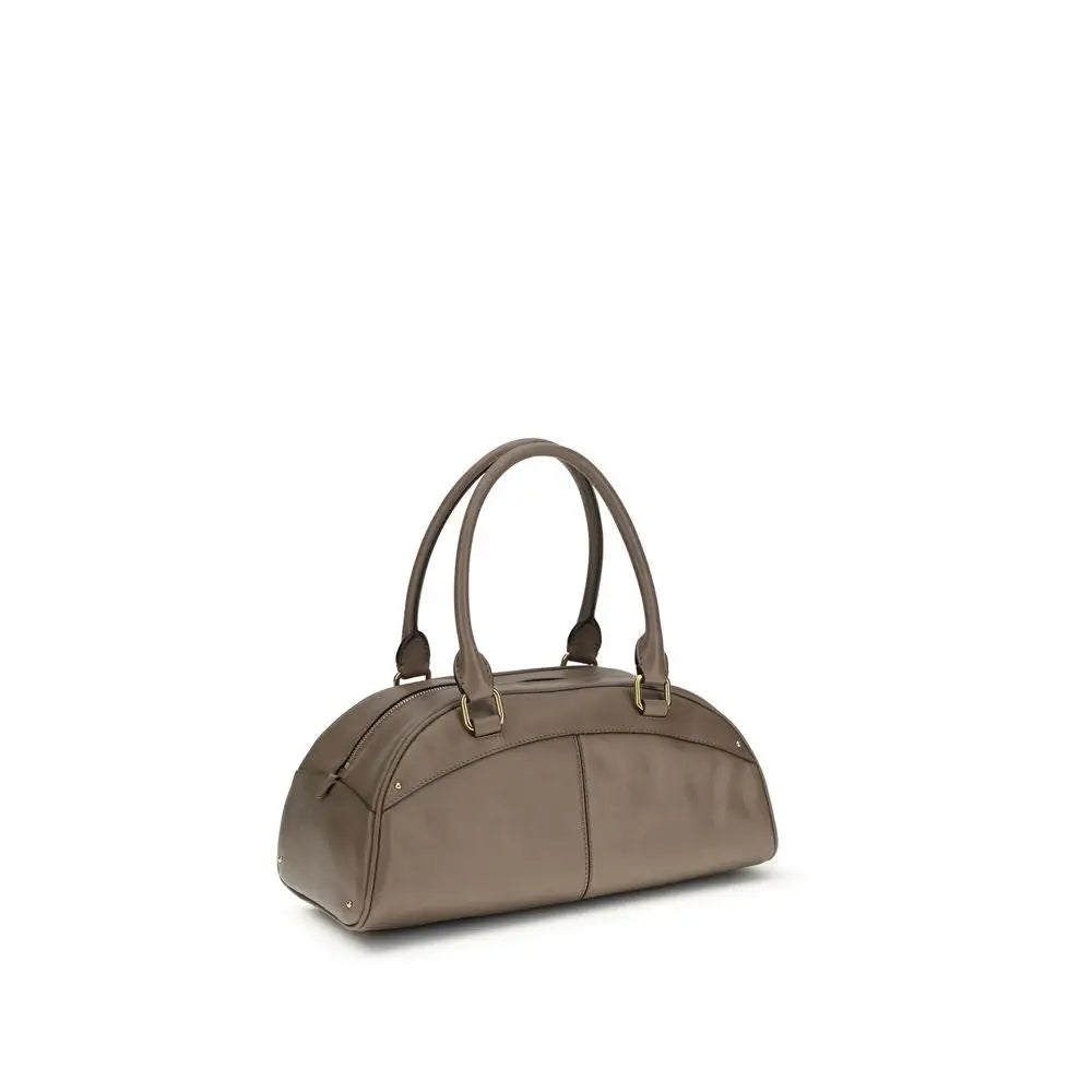 Chloé Graue Kalbsleder Bos Taurus Handtasche