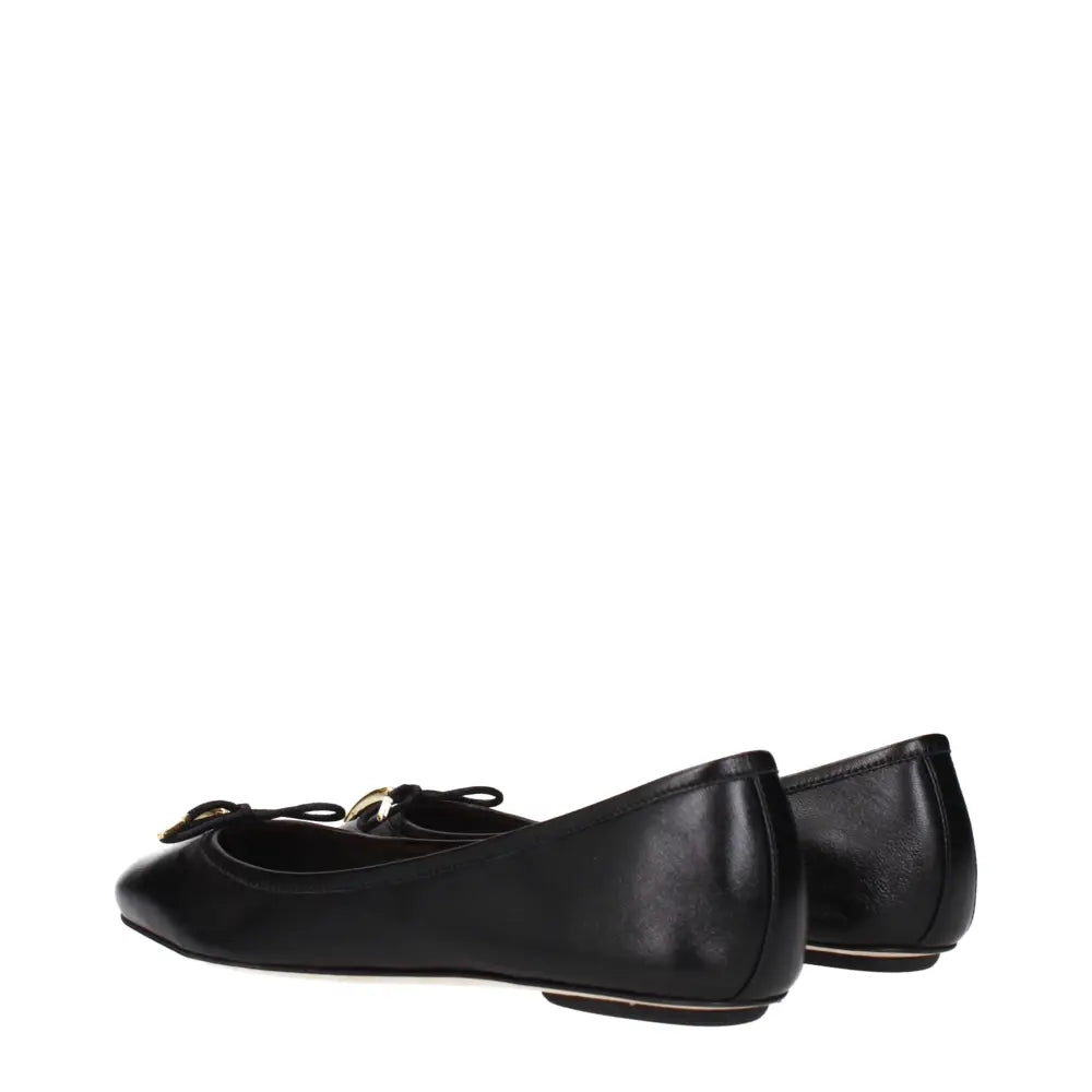 Chloé Schwarze Leder-Ballett-Flats