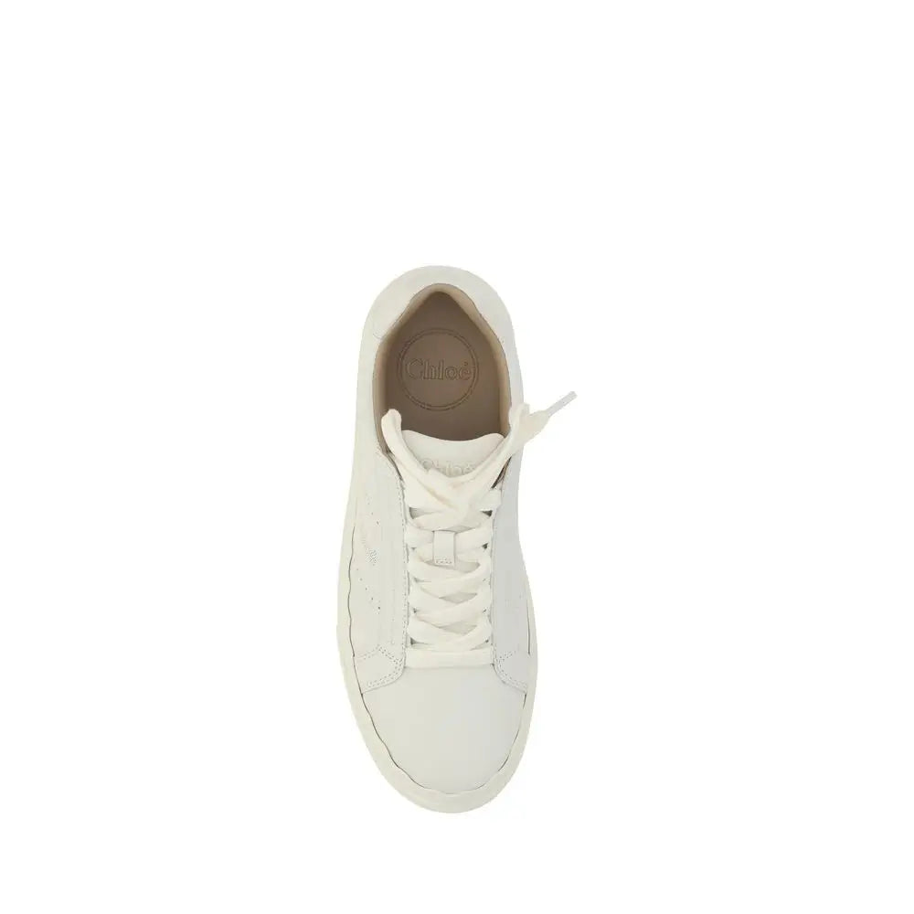 Chloé Weiße Kalbshaut Bos Taurus Sneakers mit niedrigem Schaft - EU36/US6