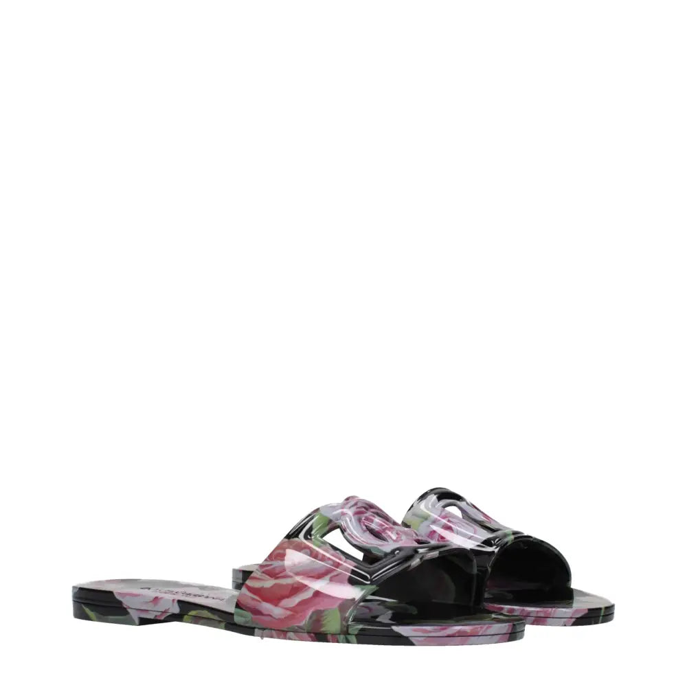 Dolce & Gabbana Baumwoll-Hausschuhe in Schwarz - EU36/US6