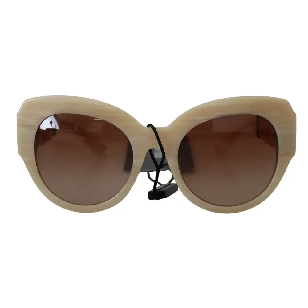 Dolce & Gabbana Beige Acetat Vollrand braune Gläser DG4294 Sonnenbrille