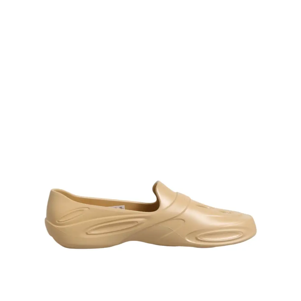 Dolce & Gabbana Beige Gummi Rutschen Low Top Turnschuhe Schuhe - EU44/US11