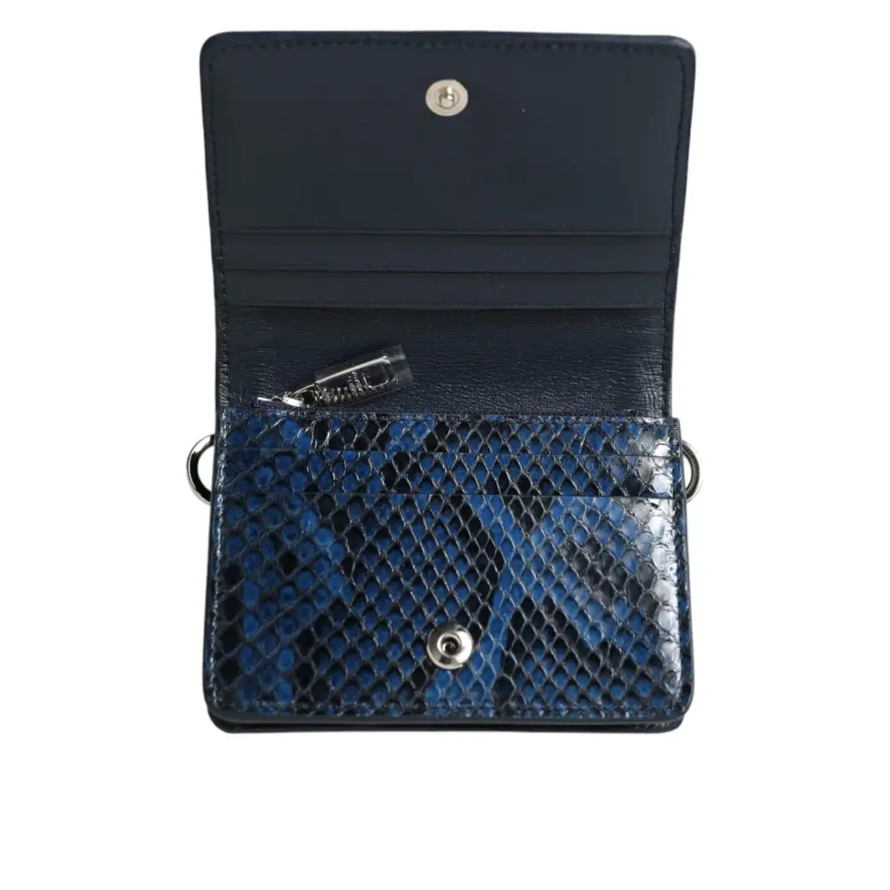 Dolce & Gabbana Beige Raffia Blau Leder Trim Mini Umhängetasche Crossbody Bag