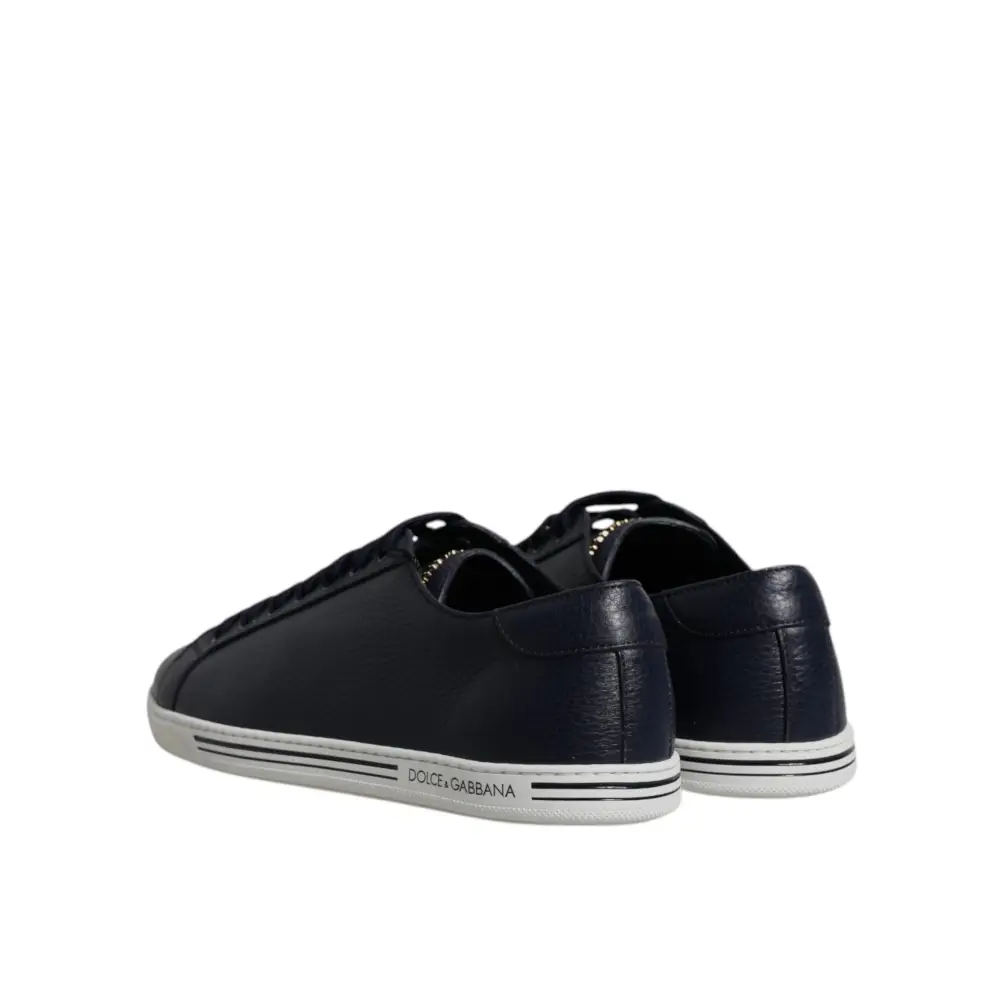 Dolce & Gabbana Blau Low Top Männer Saint Tropez Turnschuhe Schuhe - EU39/US6