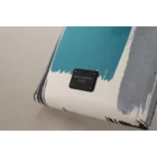 Dolce & Gabbana Blauer Leder-Crossbody-Halsriemen mit Kartenfach und Handyfach