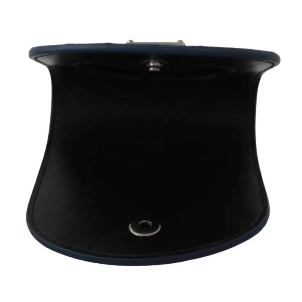 Dolce & Gabbana Blauer Taschenhalter Geldbörse Blau Exotische Haut Kondom Etui