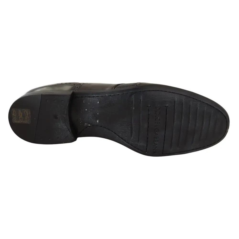 Dolce & Gabbana Braune Eidechsenhaut Leder Oxford Dress Schuhe - EU44/US11