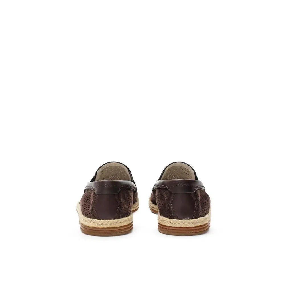 Dolce & Gabbana Braune Wildleder-Espadrilles - EU42/US9