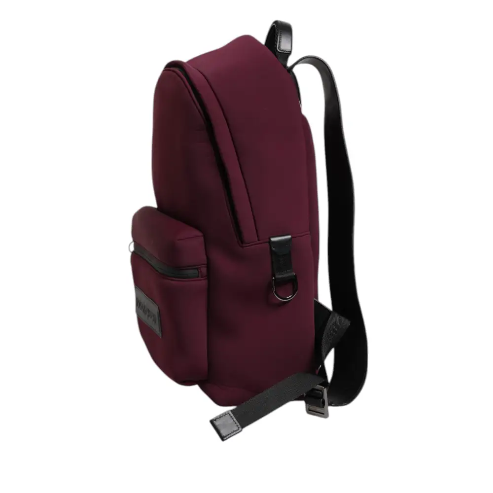 Dolce & Gabbana Burgunderrot Montreale Tecnico Textil Herren Rucksack Tasche