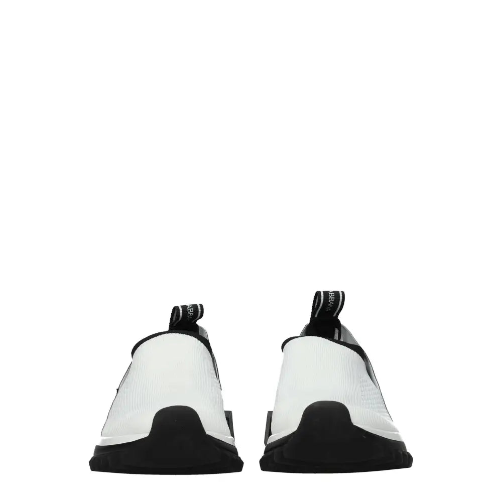 Dolce & Gabbana Chunky Sneakers aus weißem Stoff