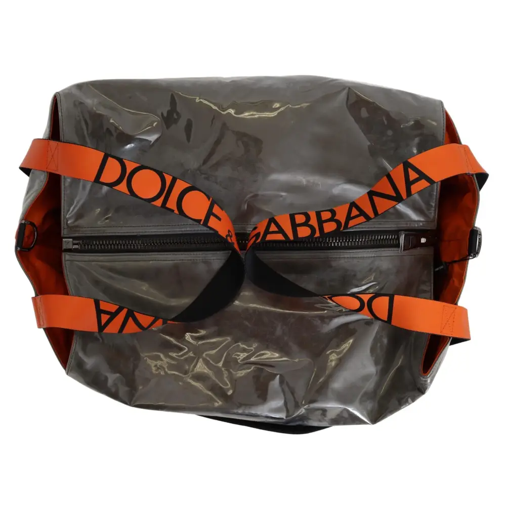 Dolce & Gabbana Cotton Men Large Fabric Green Shopping Tote Bag