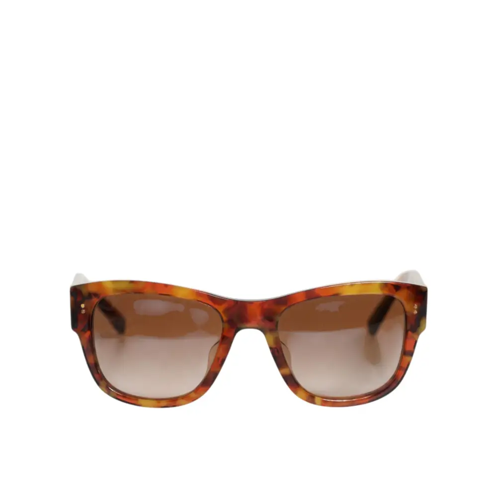 Dolce & Gabbana DG4338F Havana-Braun Vollrand-Sonnenbrille mit runden Gläsern