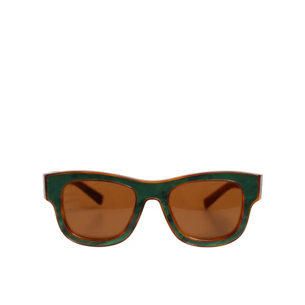 Dolce & Gabbana DG4391 Grüne und Braune Unisex-Sonnenbrille mit Acetat-Rahmen