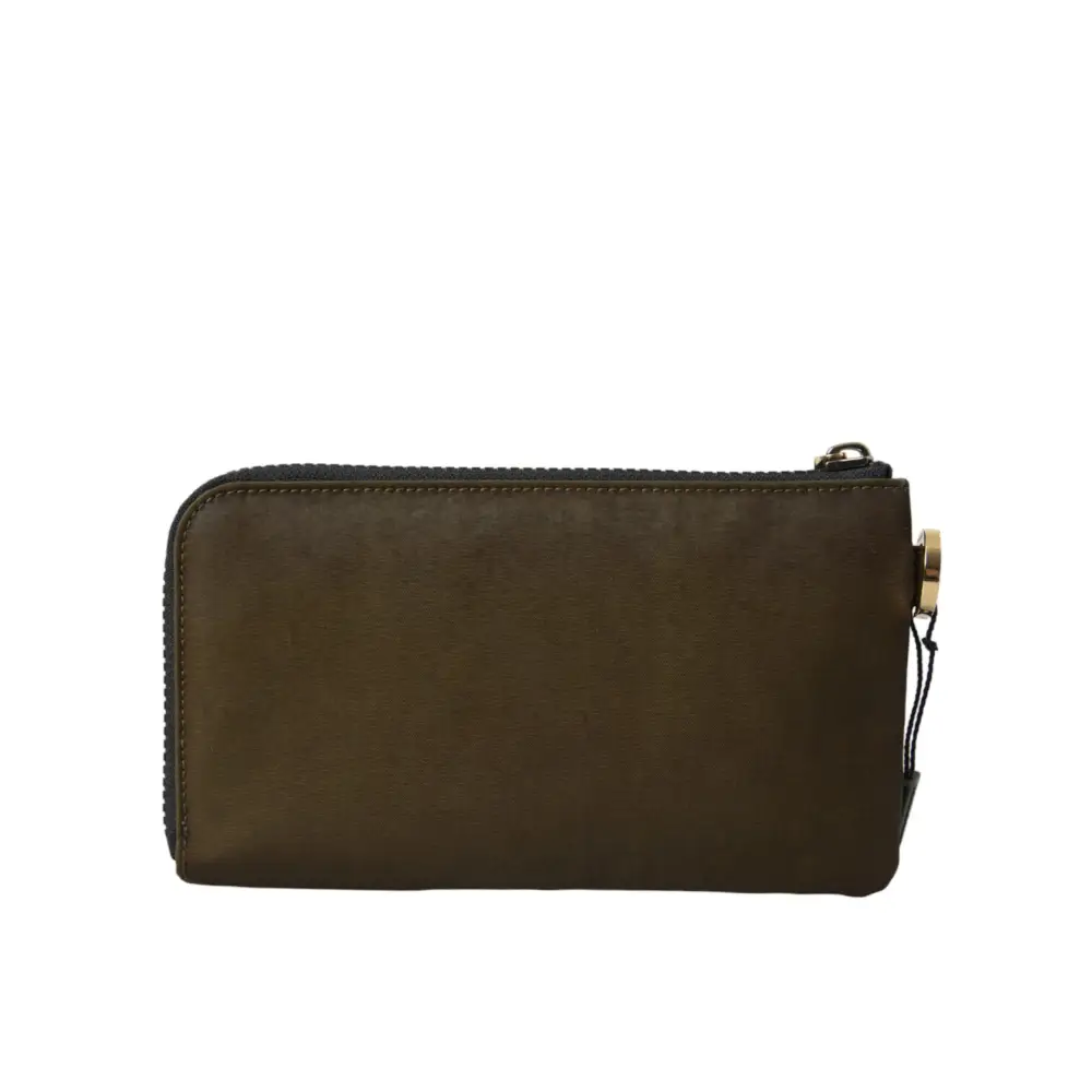 Dolce & Gabbana Dunkelgrünes Nylon Logo Multifunktionsset 2er Set Taschen