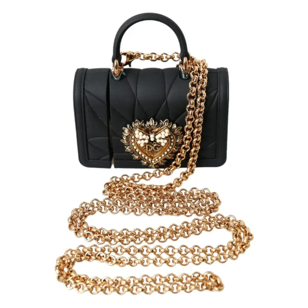 Dolce & Gabbana Fall schwarz Silikon Hingabe Herz Abdeckung Hand Tasche Airpod