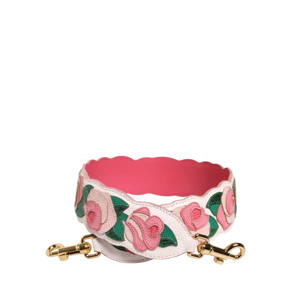 Dolce & Gabbana Florale Kalbsleder-Schultergurt für Taschen